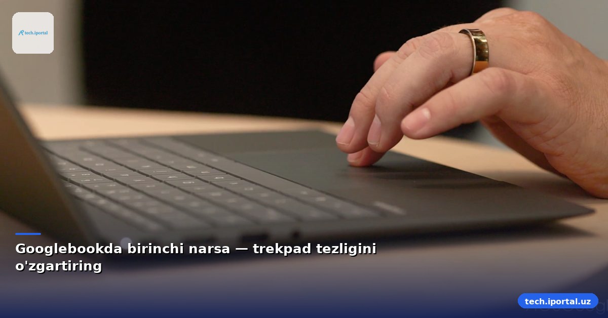 Googlebookda birinchi narsa — trekpad tezligini o'zgartiring