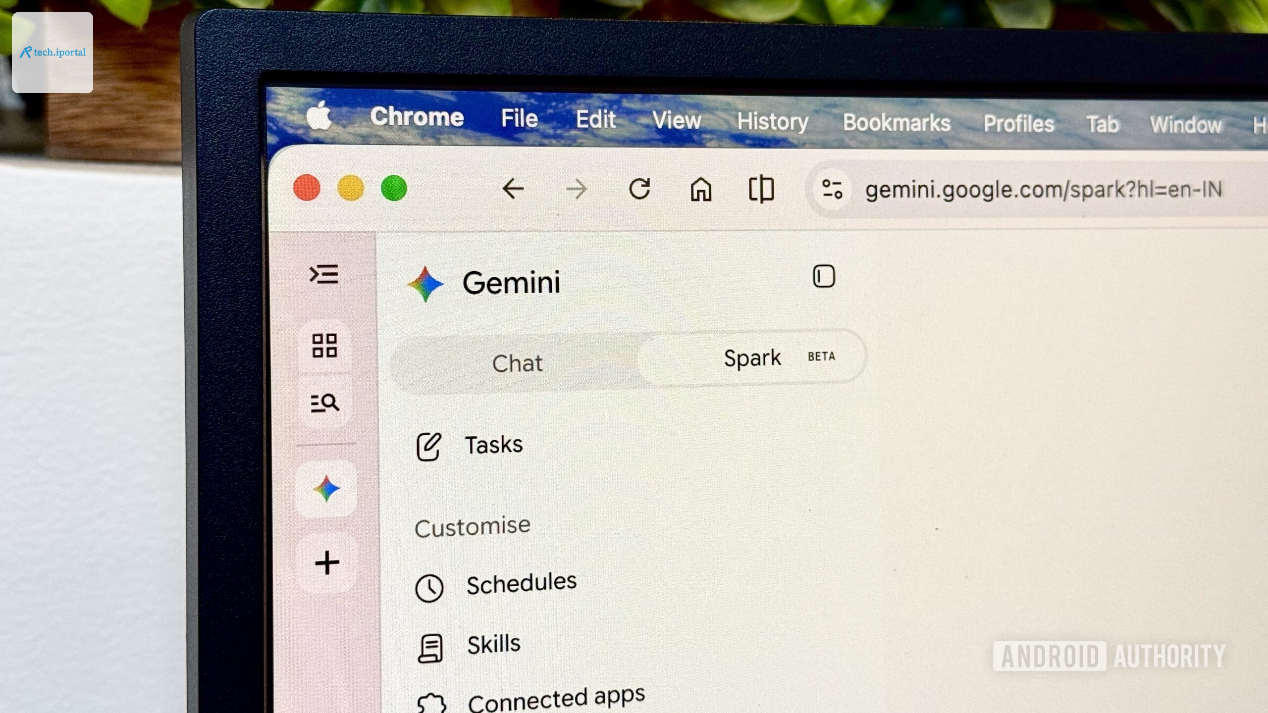Gemini Spark option on the web