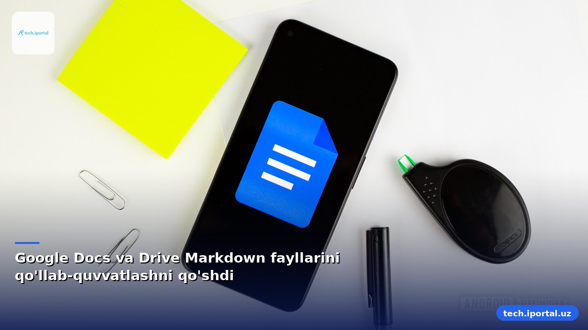 Google Docs va Drive Markdown fayllarini qo'llab-quvvatlashni qo'shdi