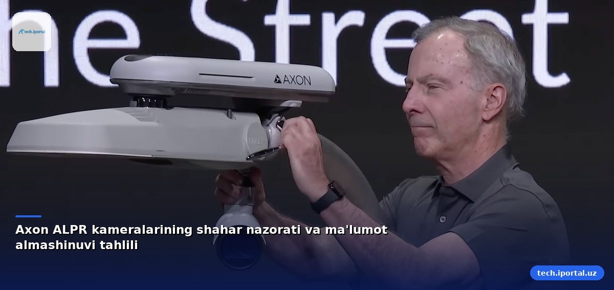 Axon ALPR kameralarining shahar nazorati va ma'lumot almashinuvi tahlili