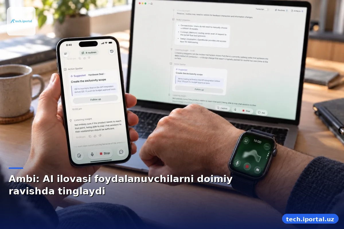 Ambi: AI ilovasi foydalanuvchilarni doimiy ravishda tinglaydi