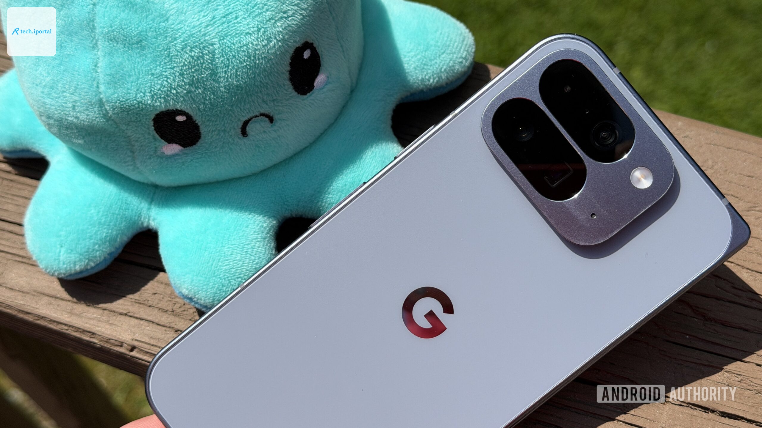 Google Pixel 10 Pro Fold frowning plush