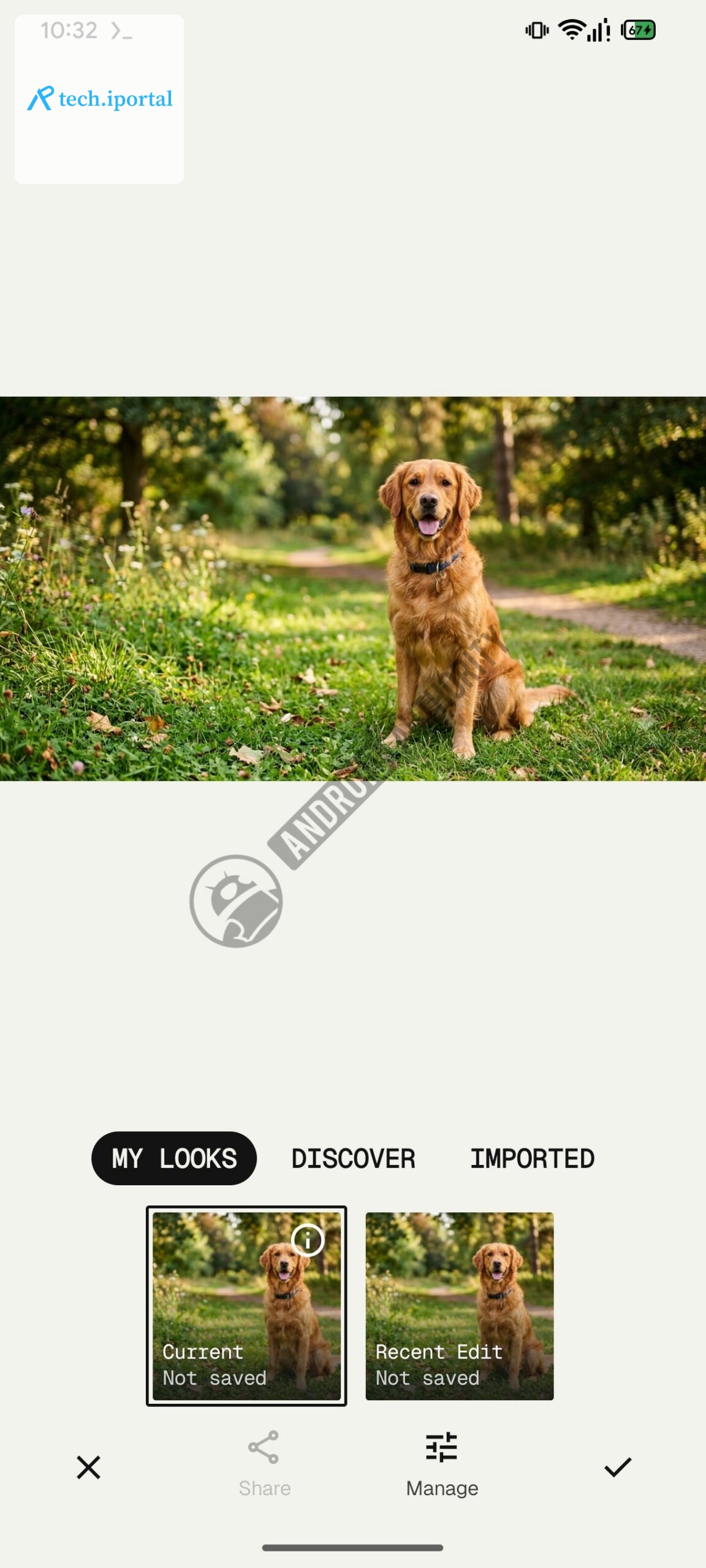 Snapseed Looks Menu Upcoming watermarked