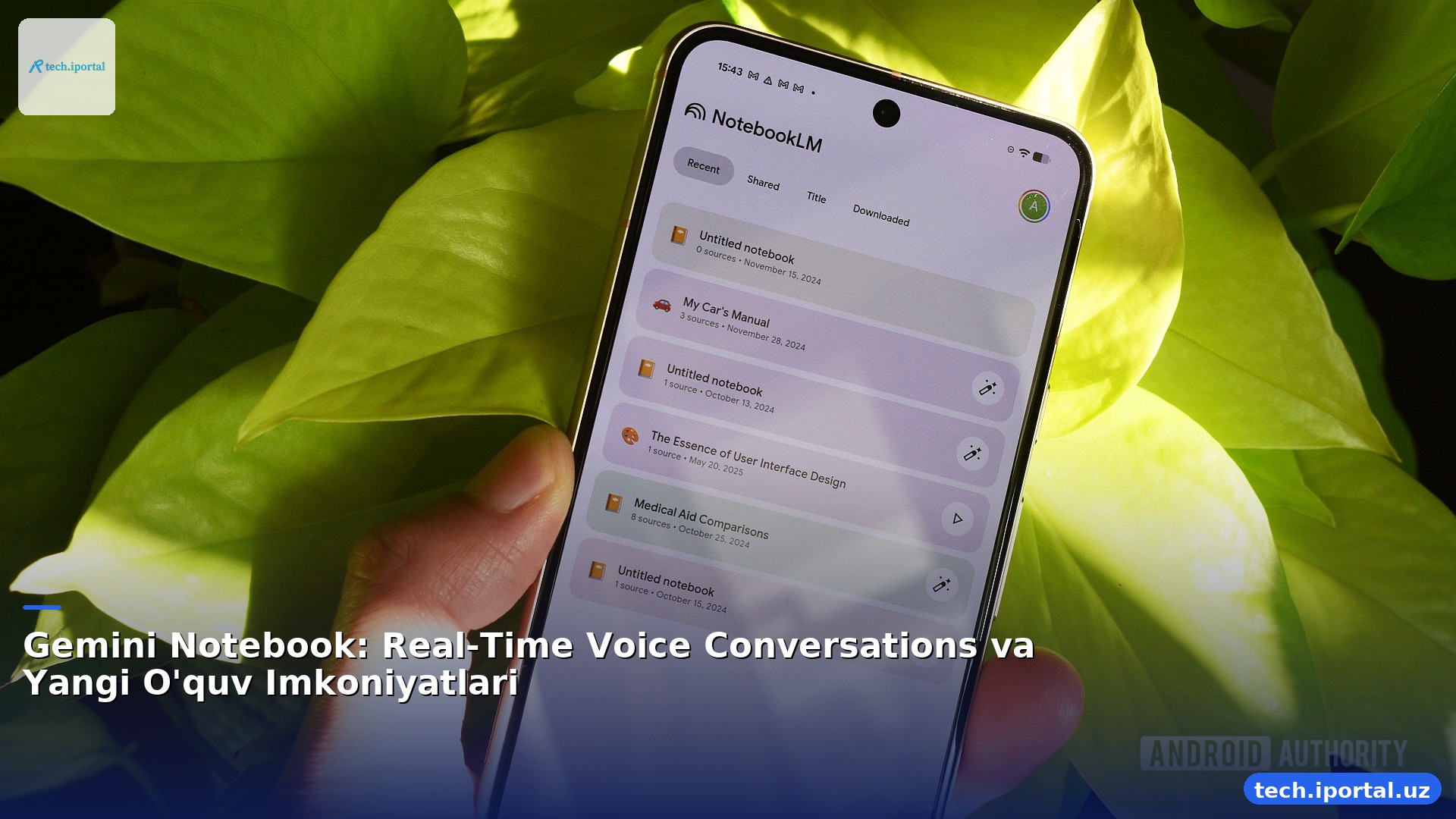 Gemini Notebook: Real-Time Voice Conversations va Yangi O'quv Imkoniyatlari