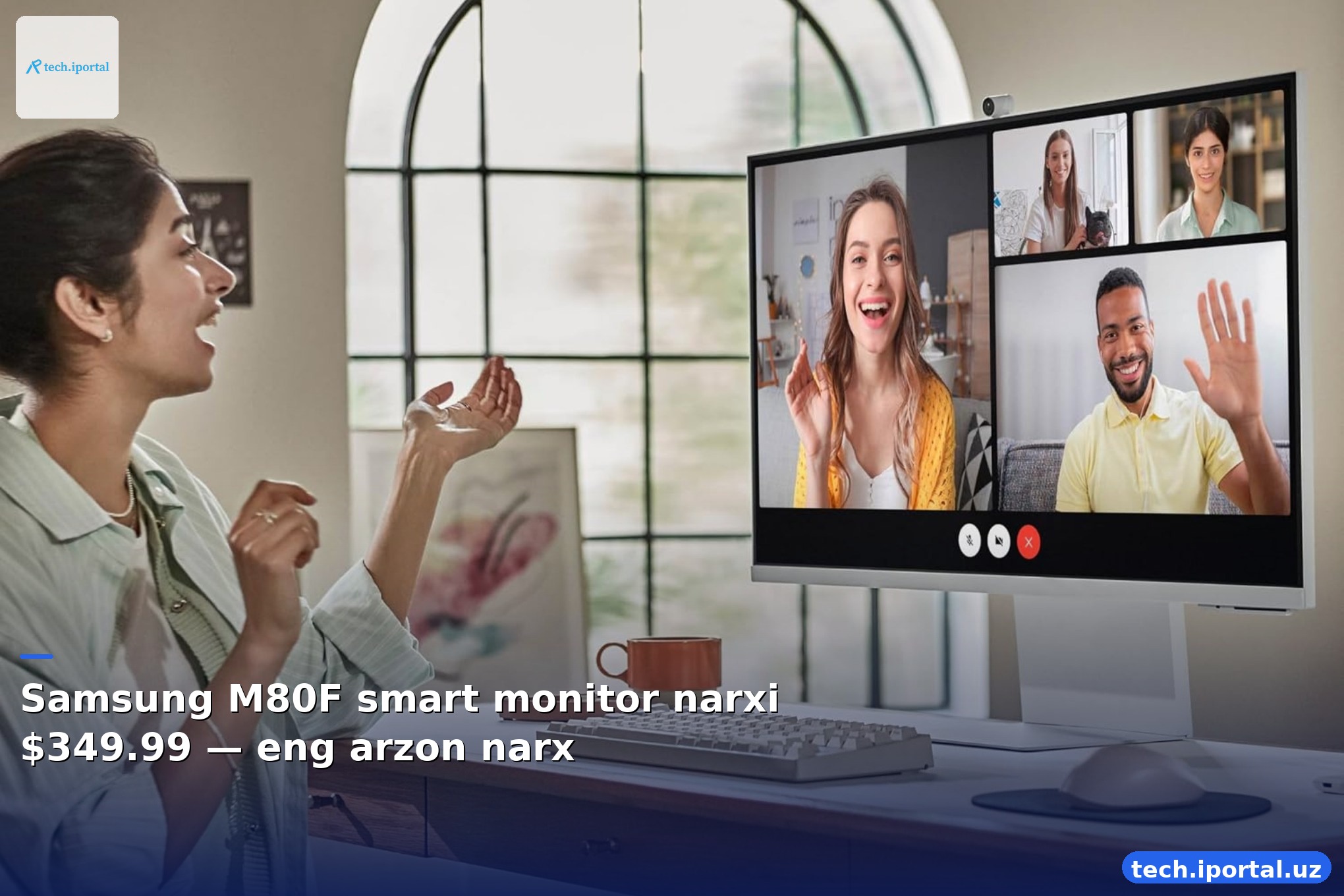 Samsung M80F smart monitor narxi $349.99 — eng arzon narx