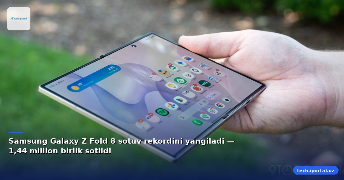 Samsung Galaxy Z Fold 8 sotuv rekordini yangiladi — 1,44 million birlik sotildi