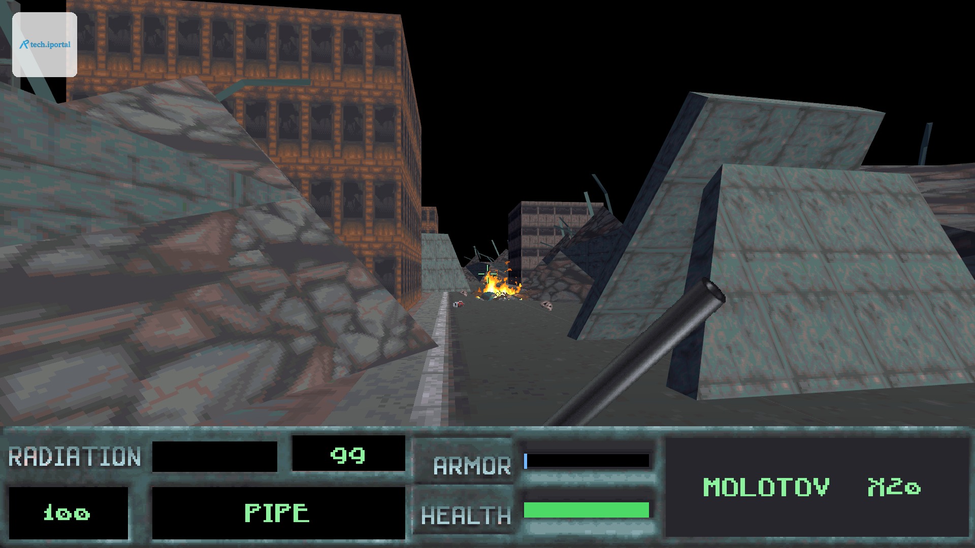 The ruined city