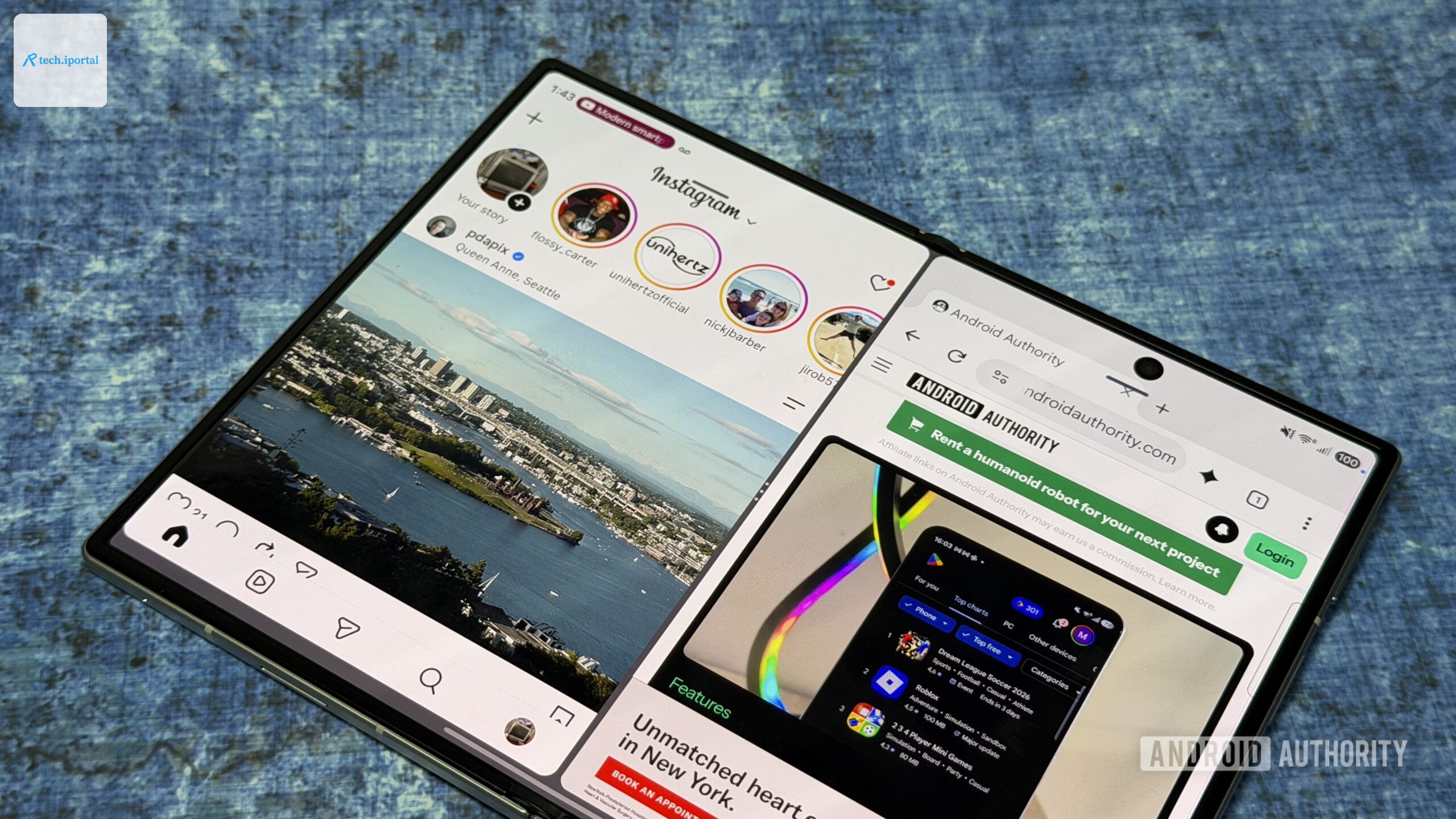 Samsung Galaxy Z Fold 8 splitview