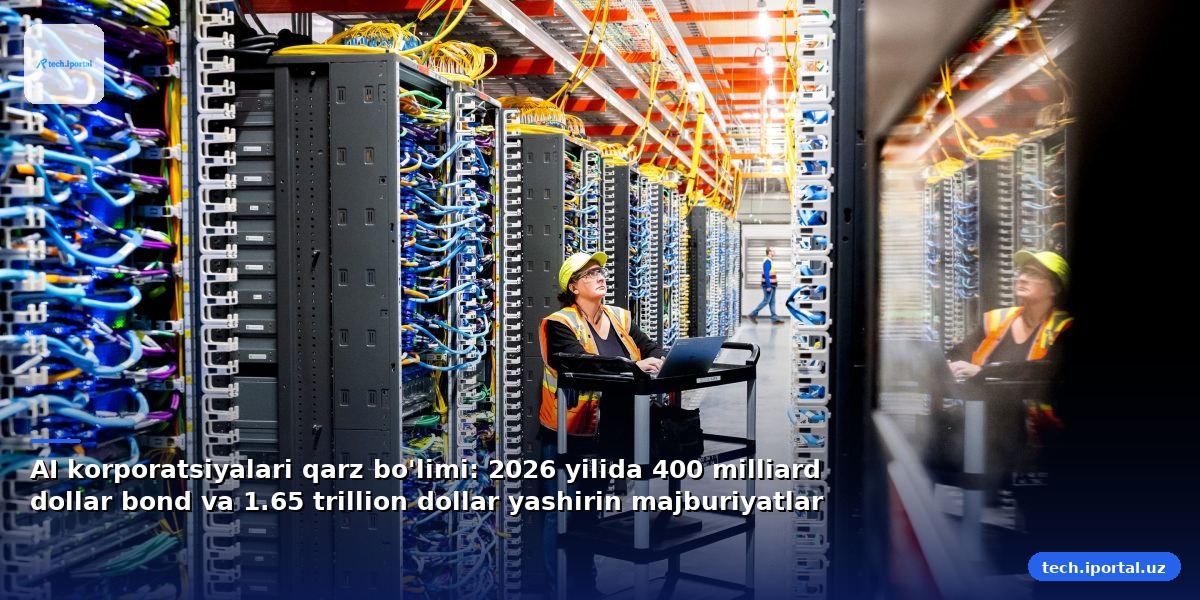 AI korporatsiyalari qarz bo'limi: 2026 yilida 400 milliard dollar bond va 1.65 trillion dollar yashirin majburiyatlar