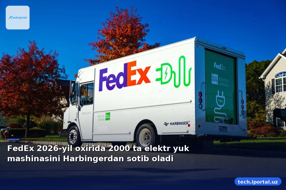 FedEx 2026-yil oxirida 2000 ta elektr yuk mashinasini Harbingerdan sotib oladi