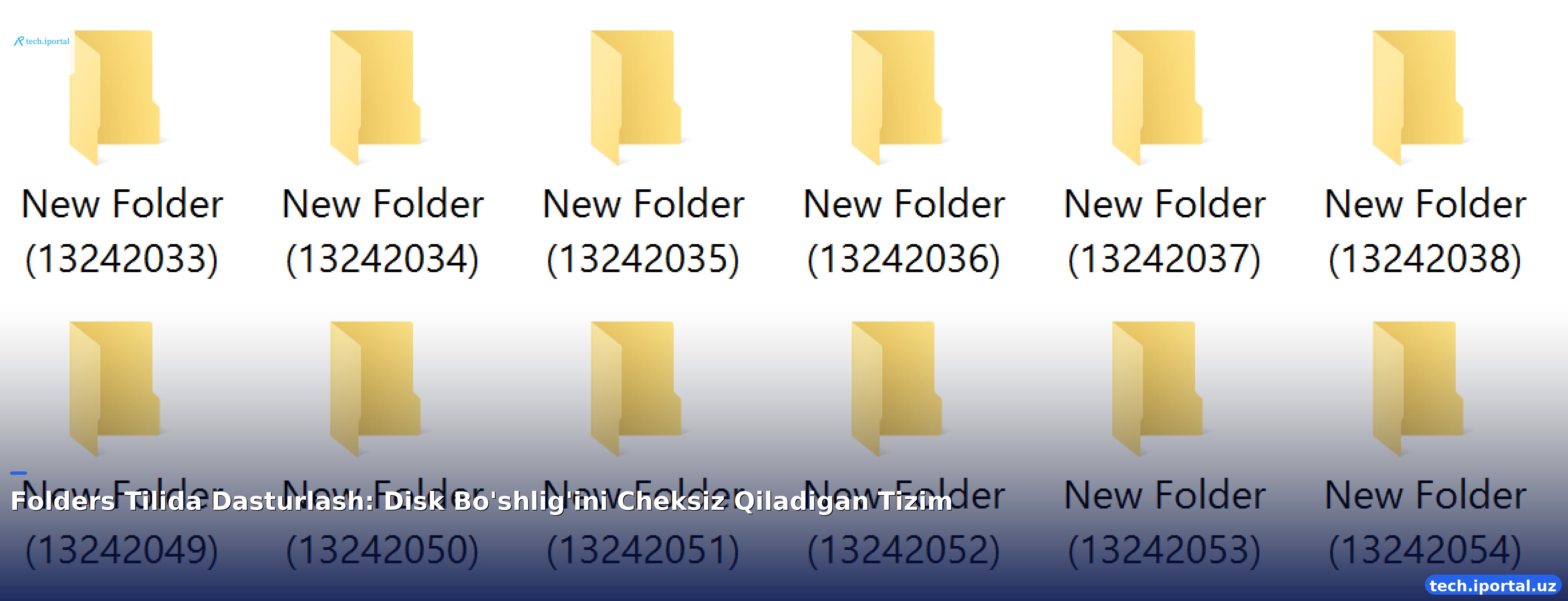 Folders Tilida Dasturlash: Disk Bo'shlig'ini Cheksiz Qiladigan Tizim