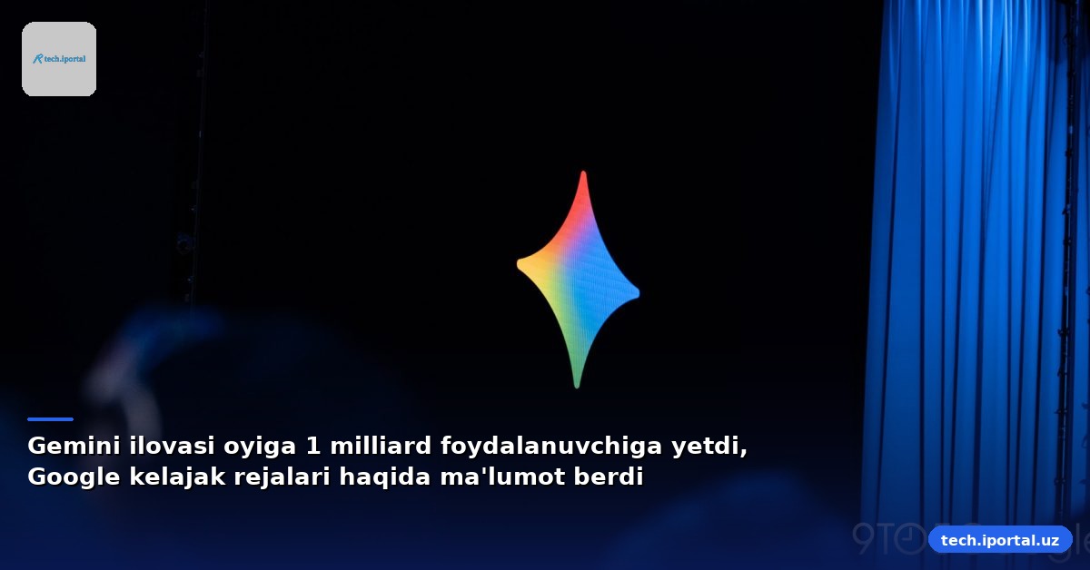 Gemini ilovasi oyiga 1 milliard foydalanuvchiga yetdi, Google kelajak rejalari haqida ma'lumot berdi