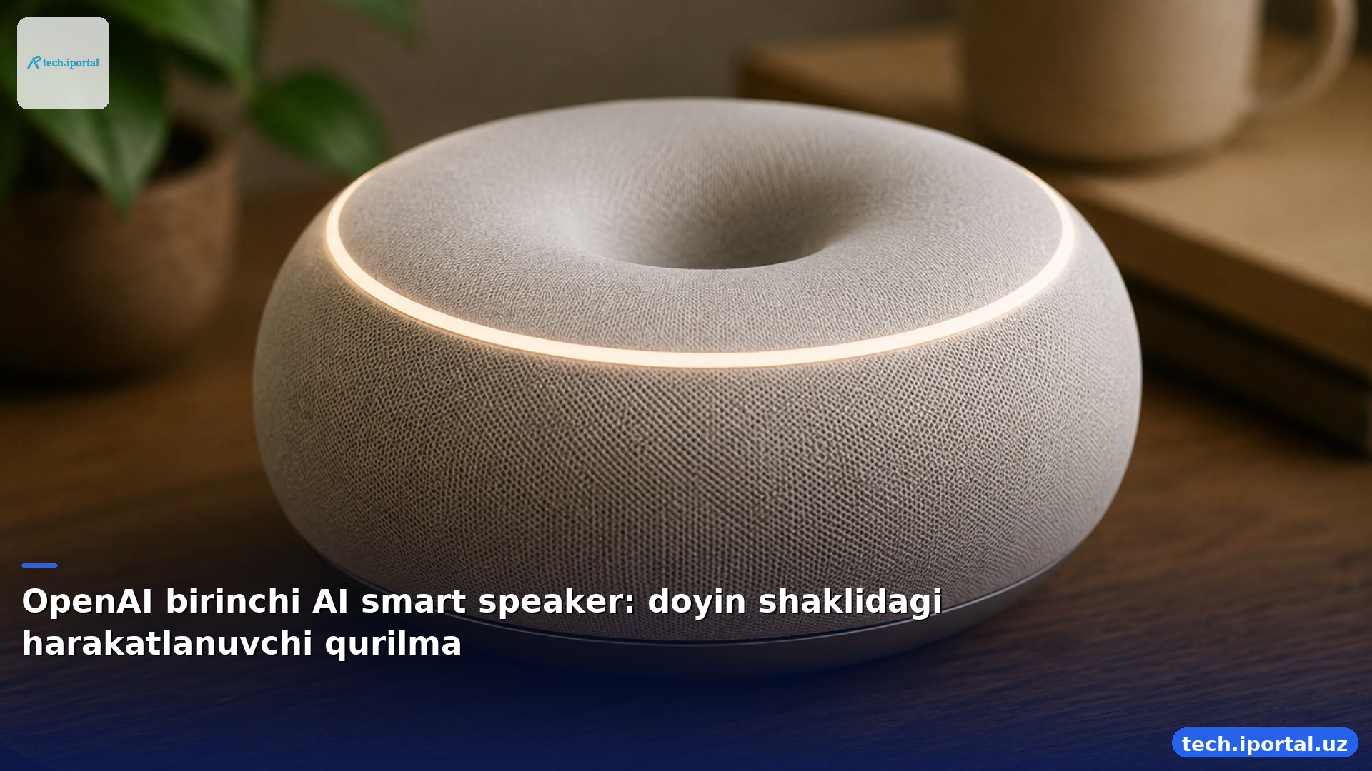 OpenAI birinchi AI smart speaker: doyin shaklidagi harakatlanuvchi qurilma