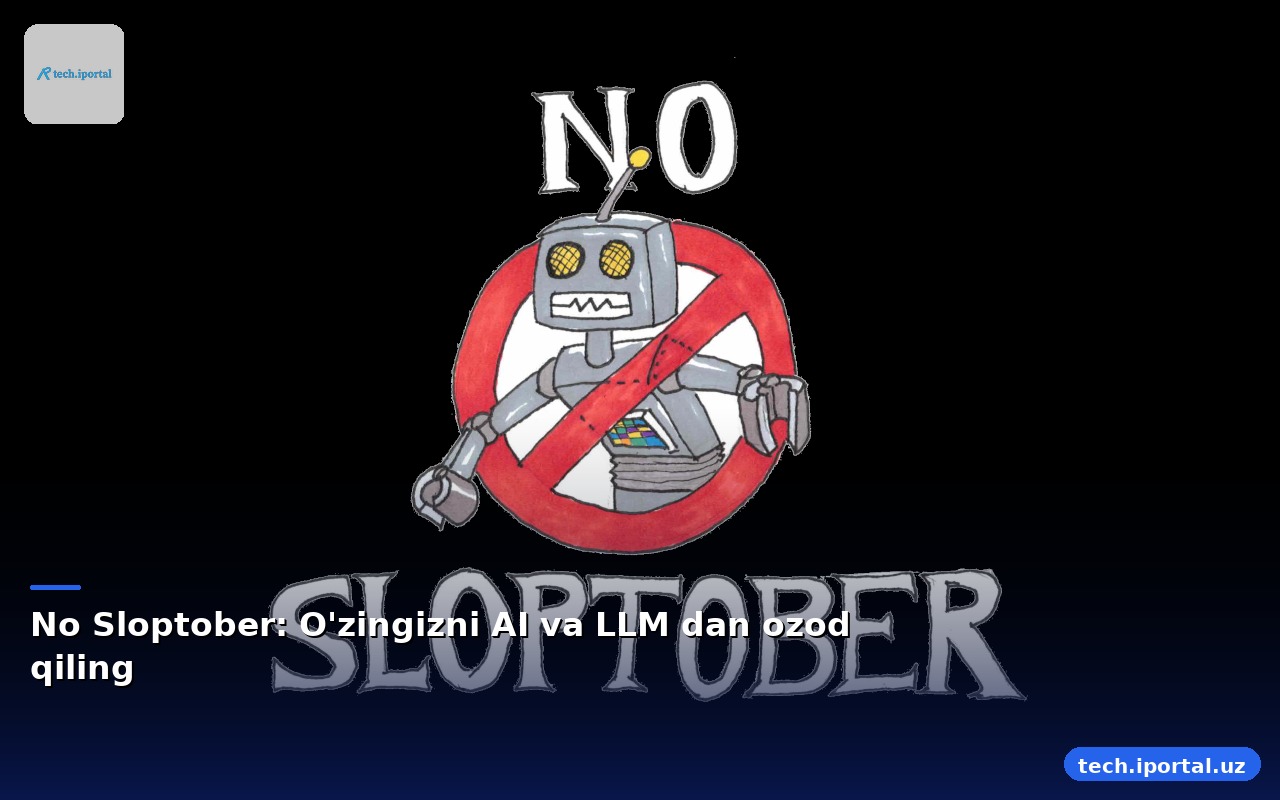 No Sloptober: O'zingizni AI va LLM dan ozod qiling