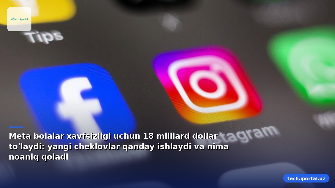 Meta bolalar xavfsizligi uchun 18 milliard dollar to'laydi: yangi cheklovlar qanday ishlaydi va nima noaniq qoladi