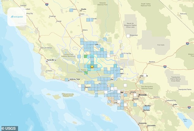 A magnitude 4.1 earthquake struck Southern California on Sunday. It was felt in Los Angeles, roughly 65 miles away