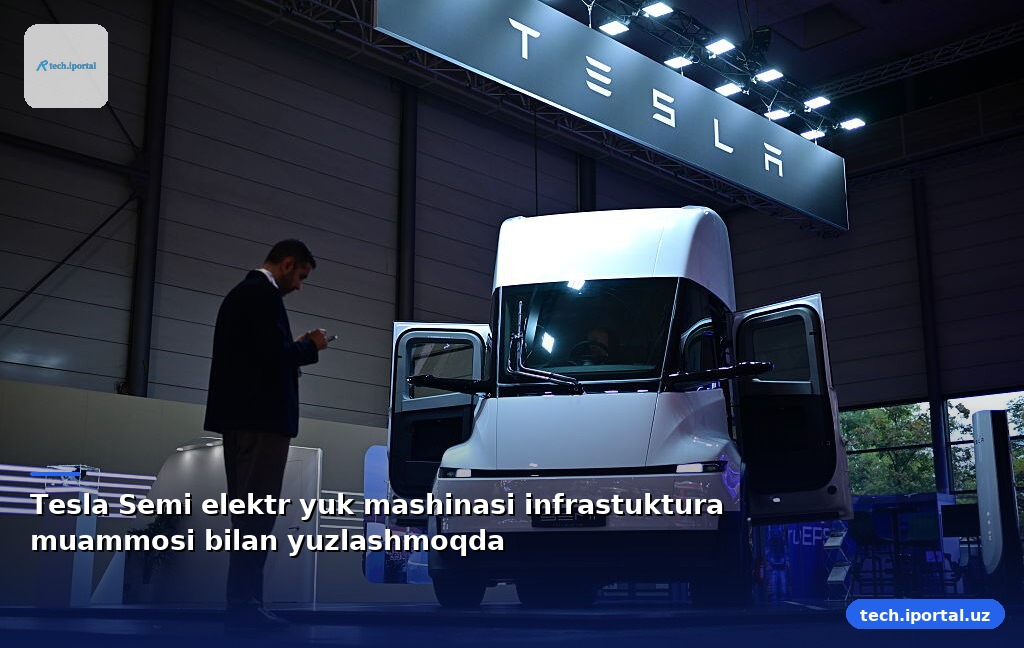 Tesla Semi elektr yuk mashinasi infrastuktura muammosi bilan yuzlashmoqda