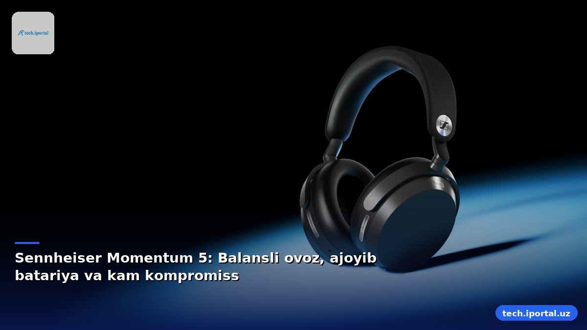 Sennheiser Momentum 5: Balansli ovoz, ajoyib batariya va kam kompromiss
