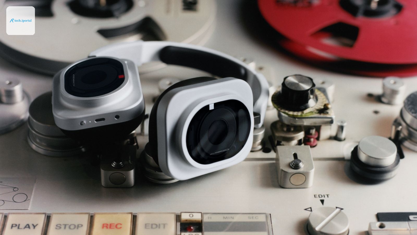 Image may contain Camera Electronics Video Camera and Headphones