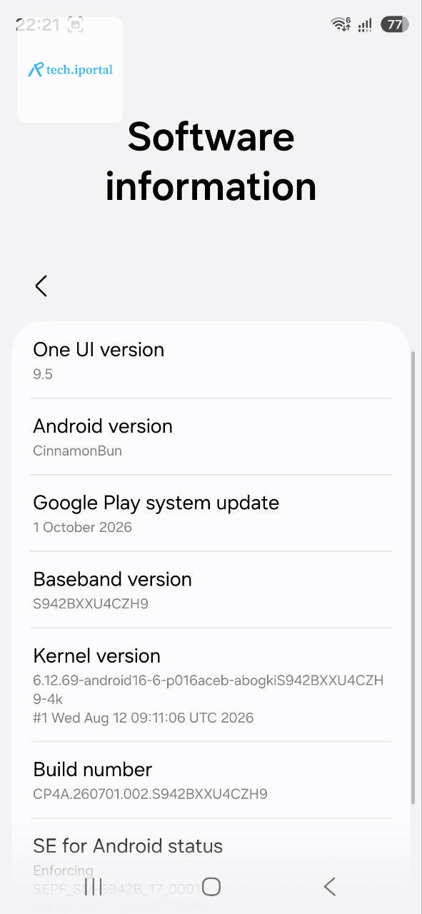 One UI 9 5 screen 2