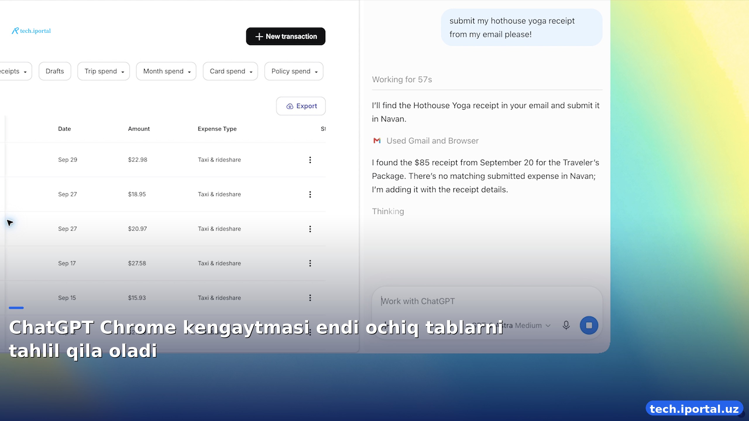 ChatGPT Chrome kengaytmasi endi ochiq tablarni tahlil qila oladi