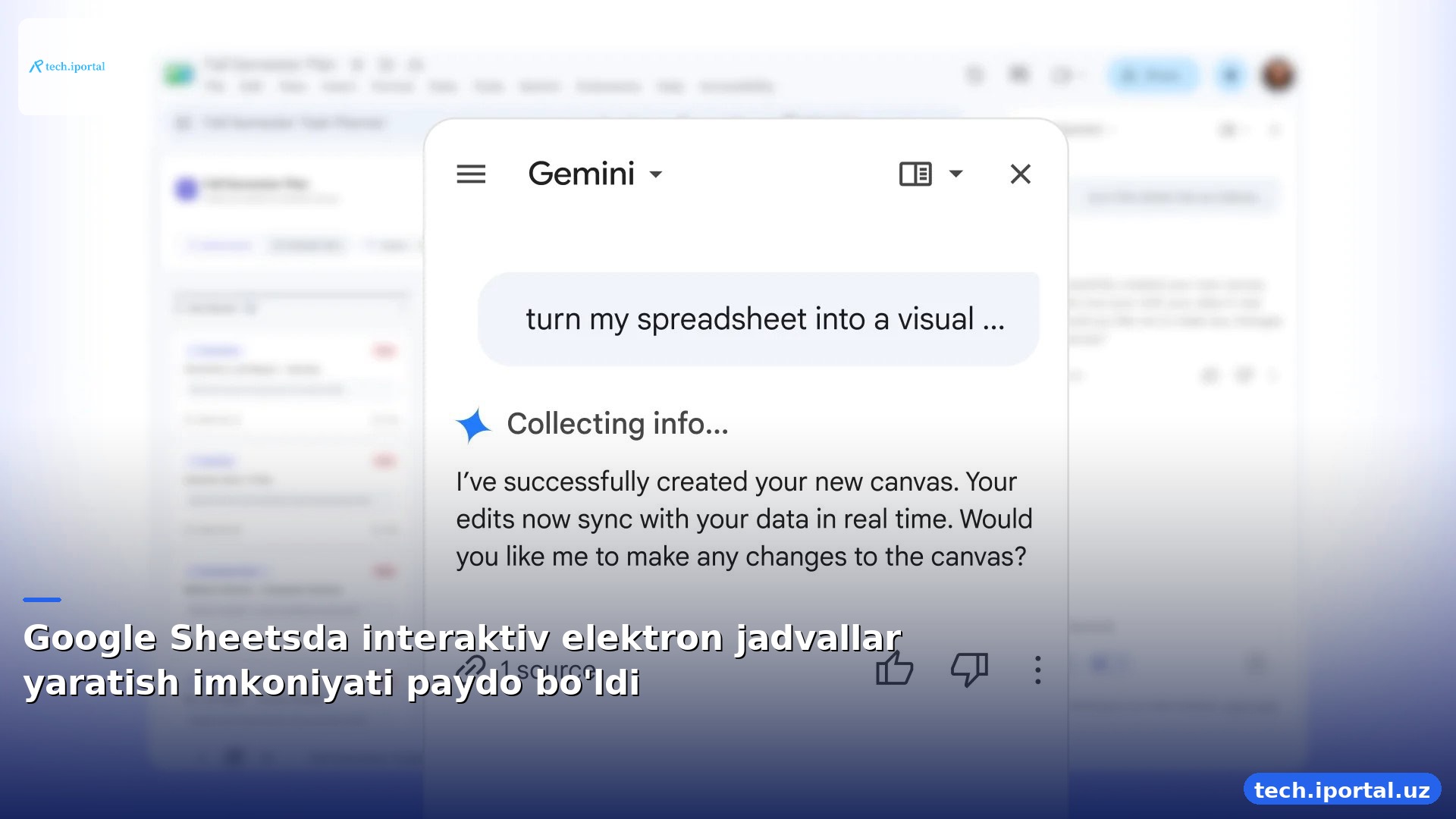 Google Sheetsda interaktiv elektron jadvallar yaratish imkoniyati paydo bo'ldi