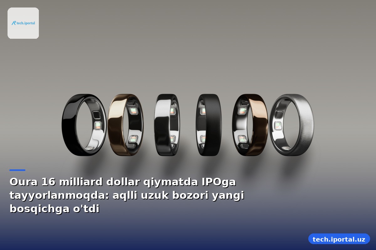 Oura 16 milliard dollar qiymatda IPOga tayyorlanmoqda: aqlli uzuk bozori yangi bosqichga o'tdi