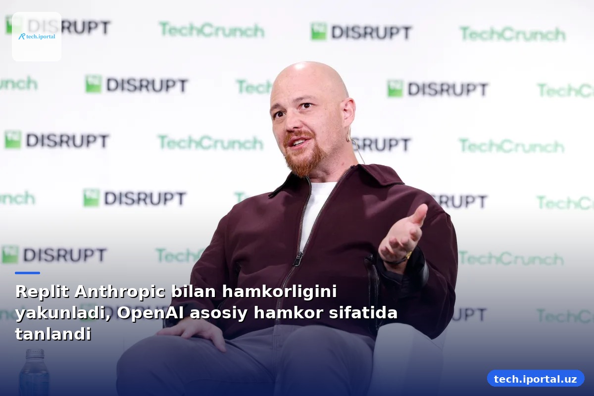 Replit Anthropic bilan hamkorligini yakunladi, OpenAI asosiy hamkor sifatida tanlandi