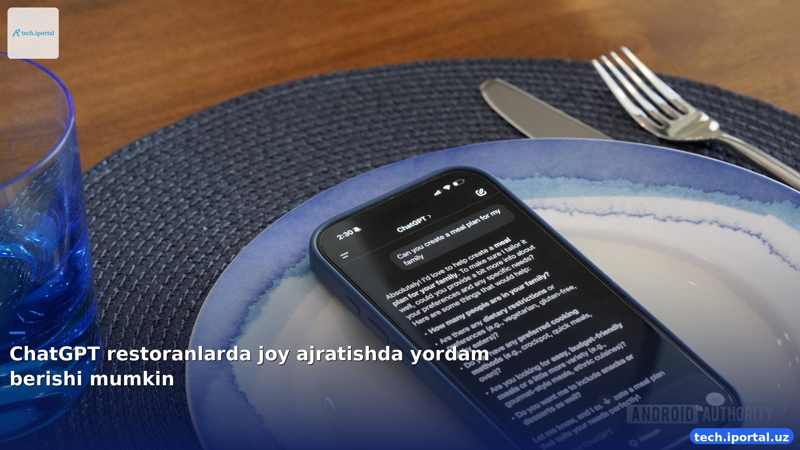 ChatGPT restoranlarda joy ajratishda yordam berishi mumkin