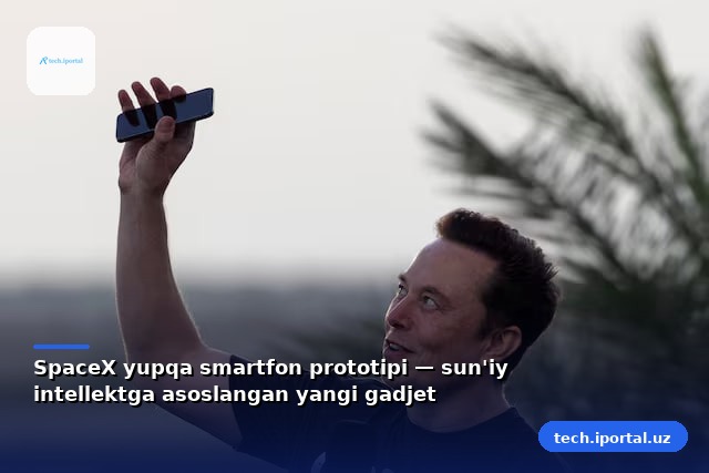SpaceX yupqa smartfon prototipi — sun'iy intellektga asoslangan yangi gadjet