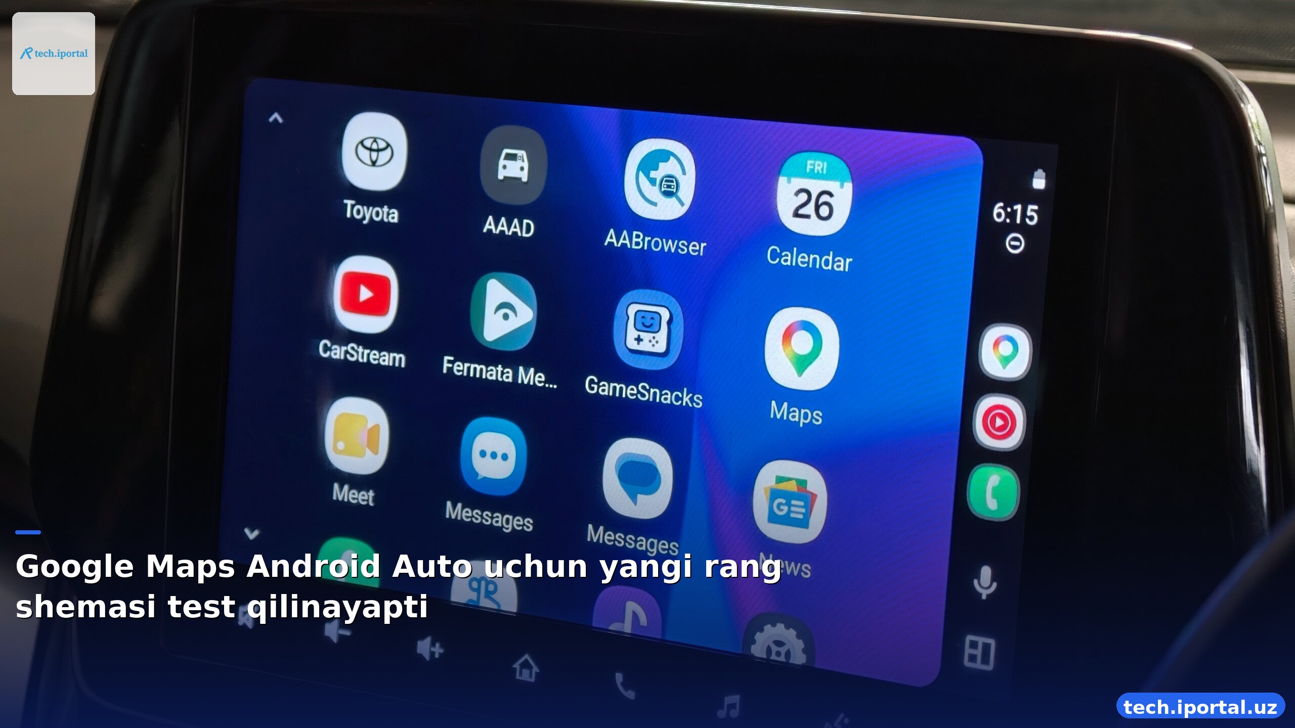 Google Maps Android Auto uchun yangi rang shemasi test qilinayapti