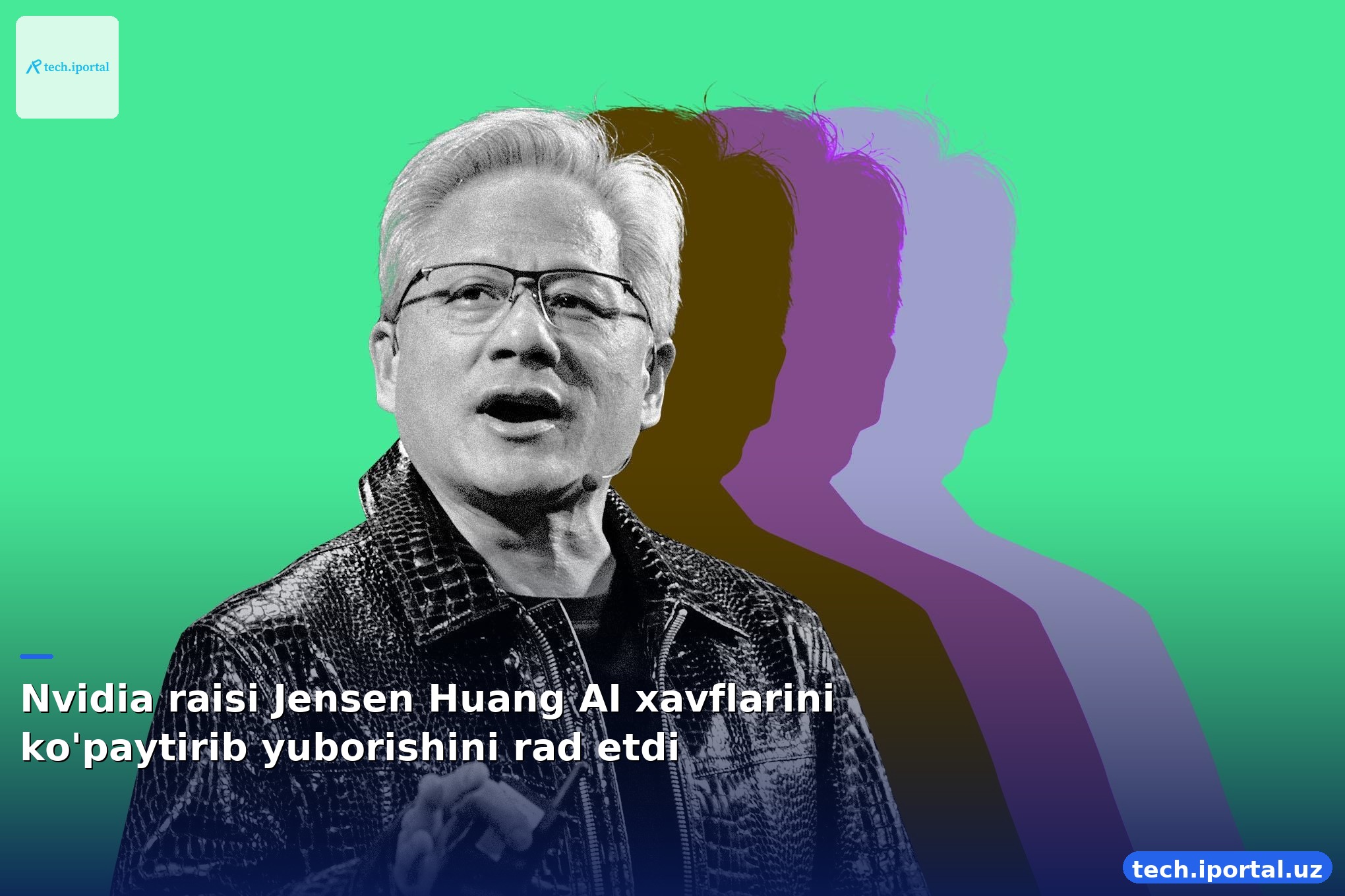 Nvidia raisi Jensen Huang AI xavflarini ko'paytirib yuborishini rad etdi