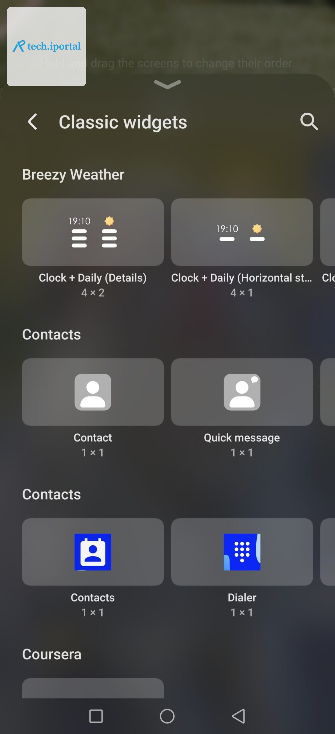breezy weather widget options