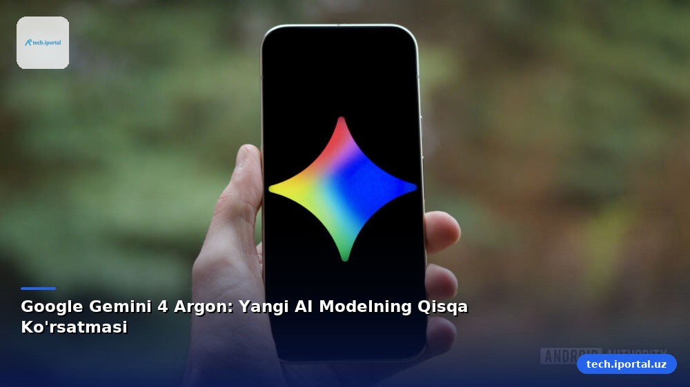 Google Gemini 4 Argon: Yangi AI Modelning Qisqa Ko'rsatmasi