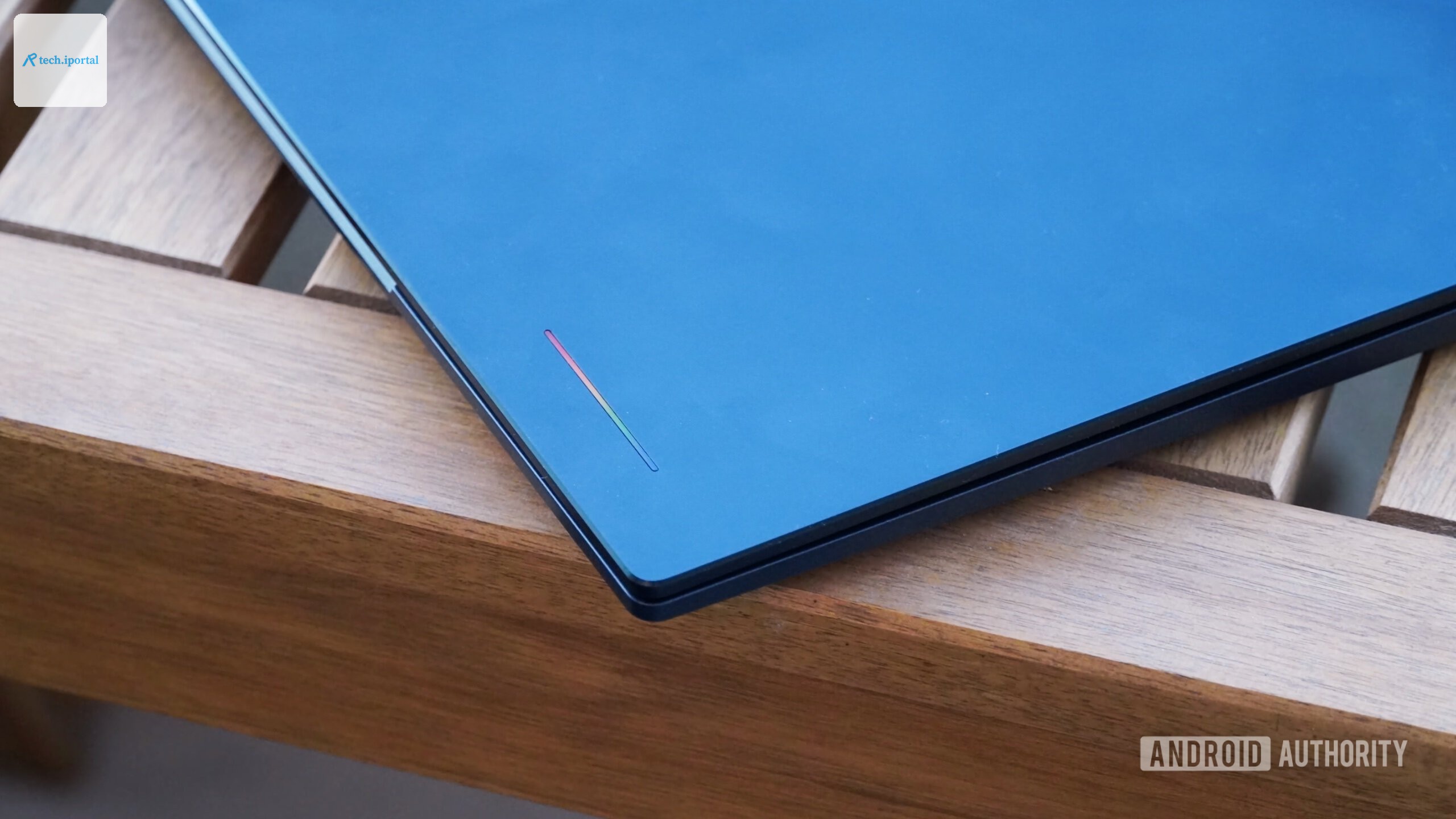 The glowbar on an Acer Googlebook.