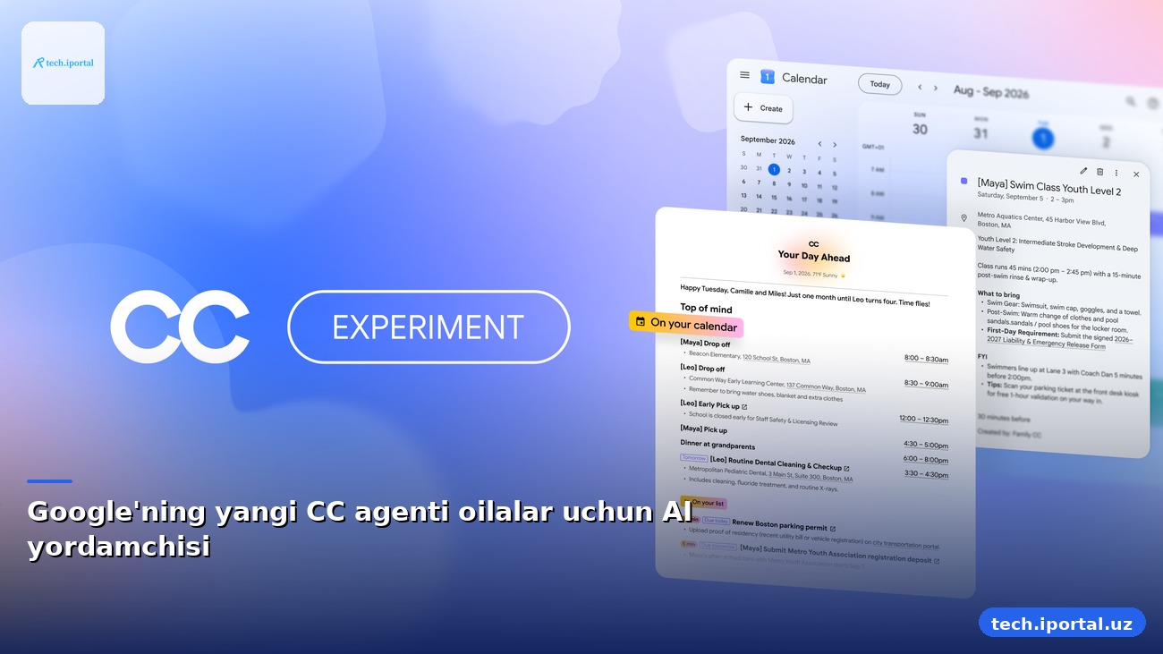 Google'ning yangi CC agenti oilalar uchun AI yordamchisi