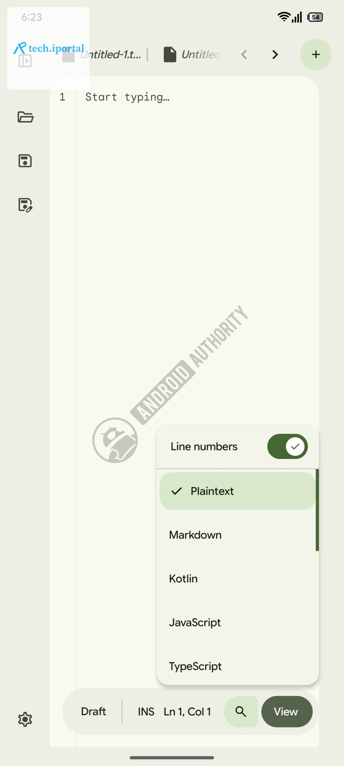 Googlebooks text editor android phone AD 1 watermarked