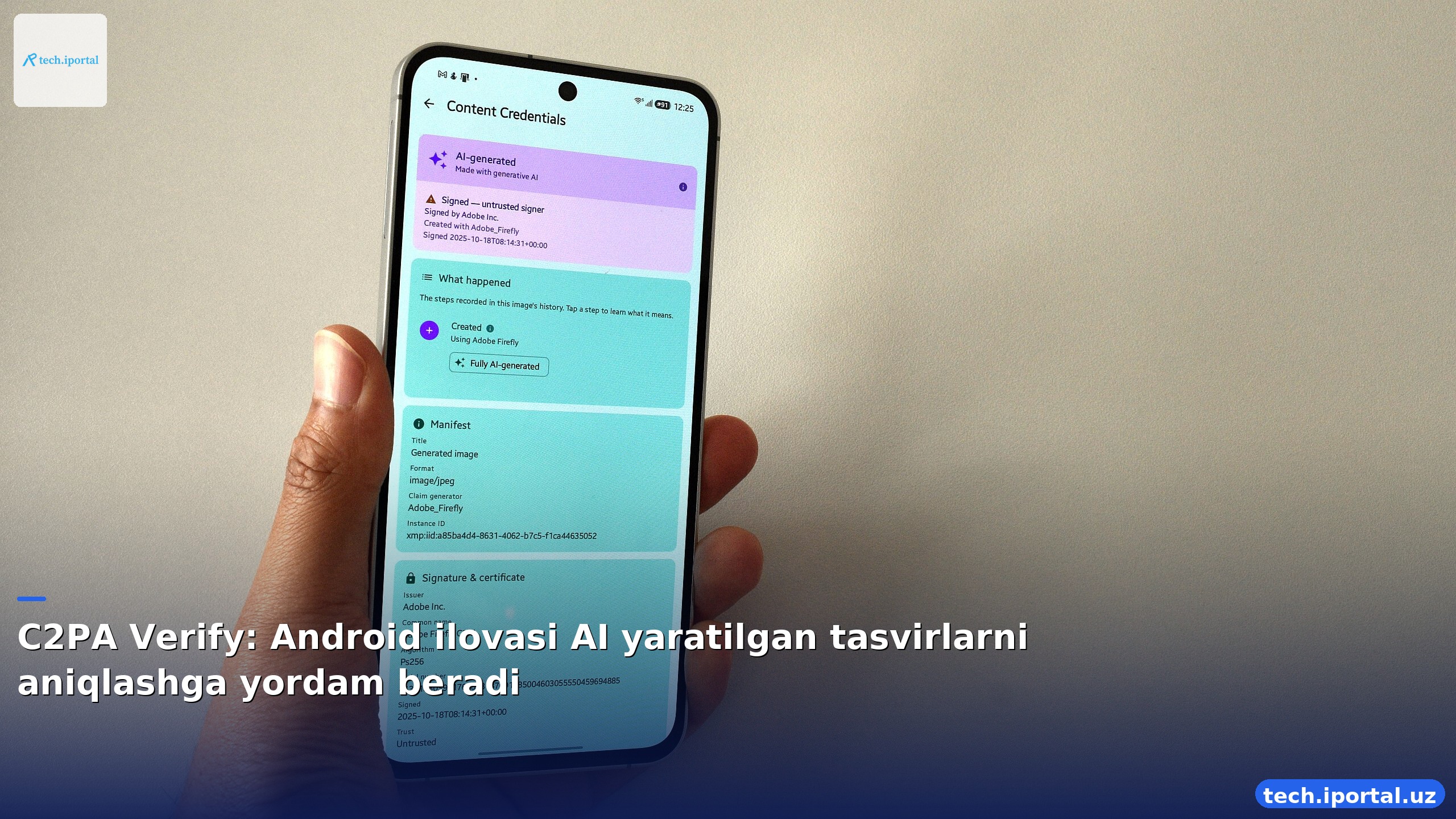 C2PA Verify: Android ilovasi AI yaratilgan tasvirlarni aniqlashga yordam beradi
