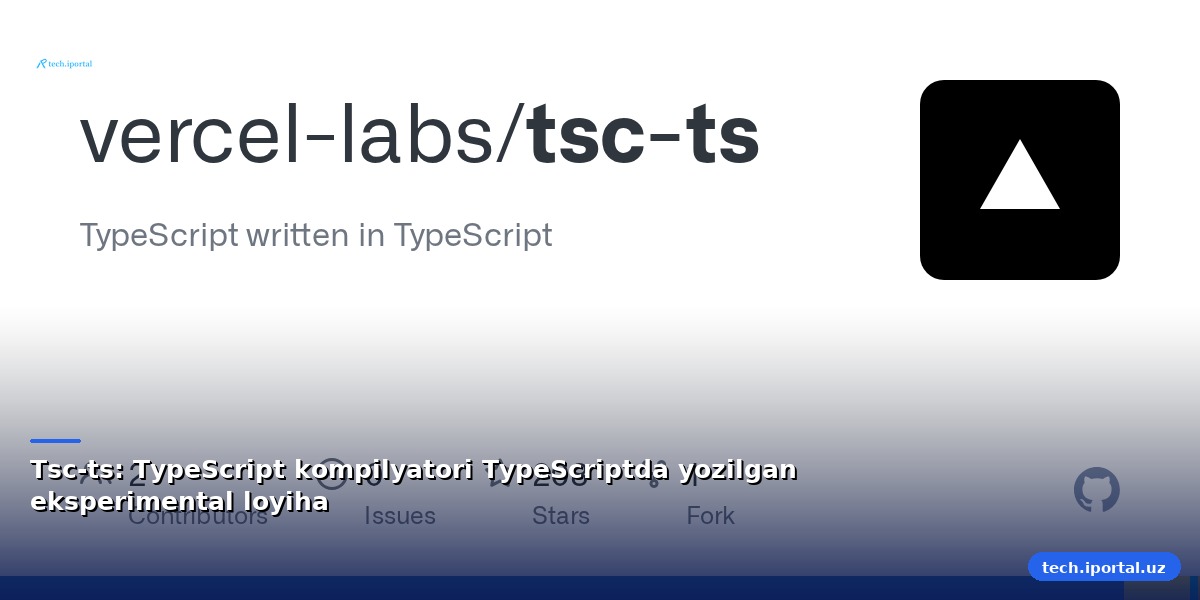 Tsc-ts: TypeScript kompilyatori TypeScriptda yozilgan eksperimental loyiha