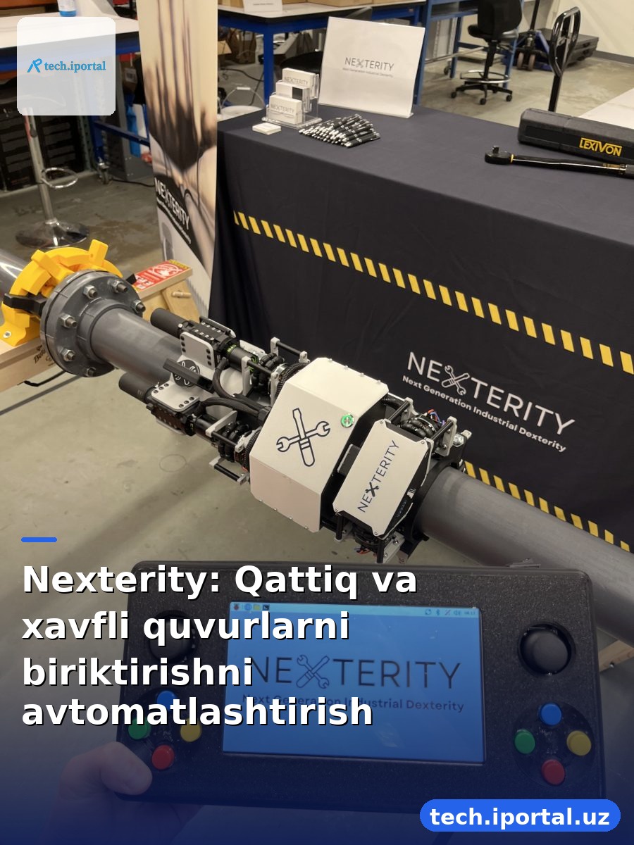 Nexterity: Qattiq va xavfli quvurlarni biriktirishni avtomatlashtirish