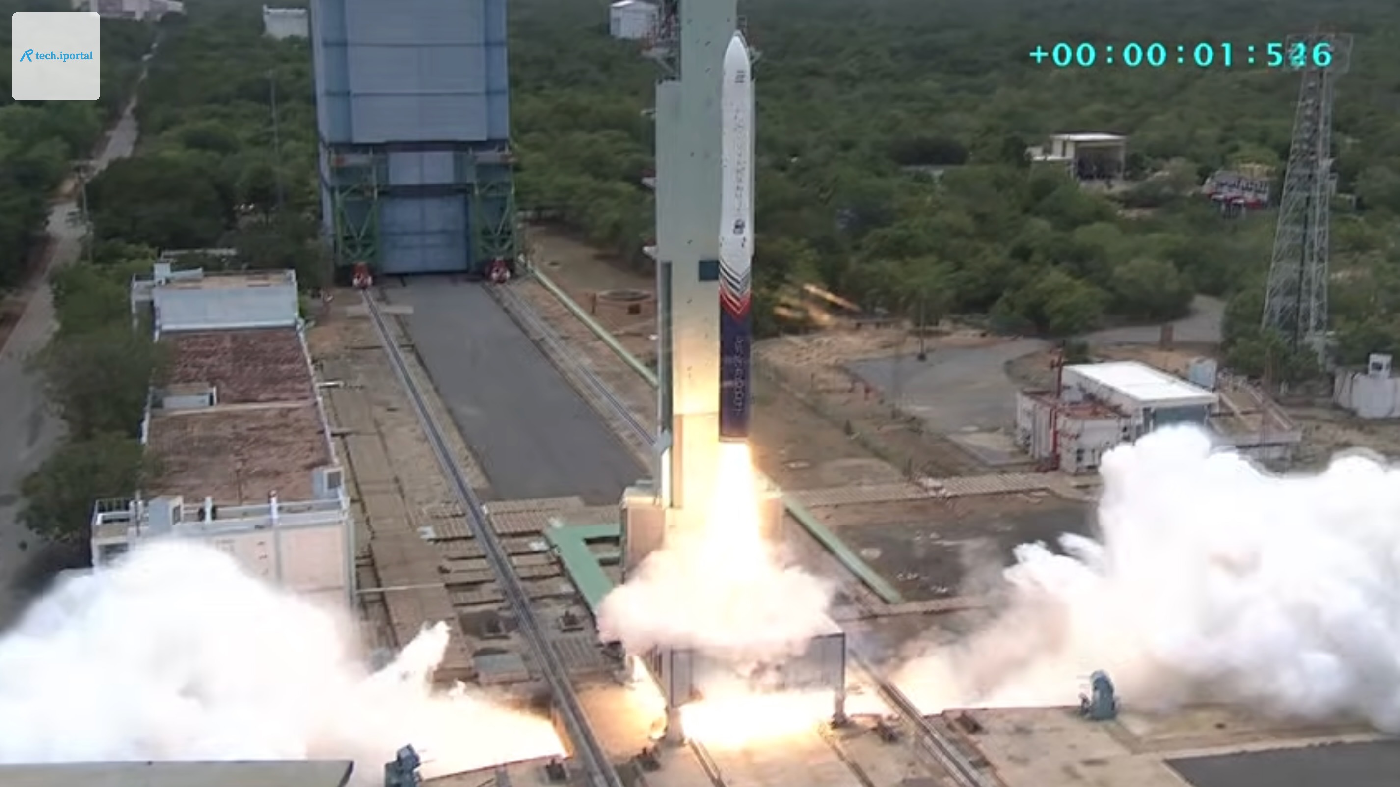 Skyroot Aerospace's Vikram-1 rocket launches on its debut mission on July 18, 2026.