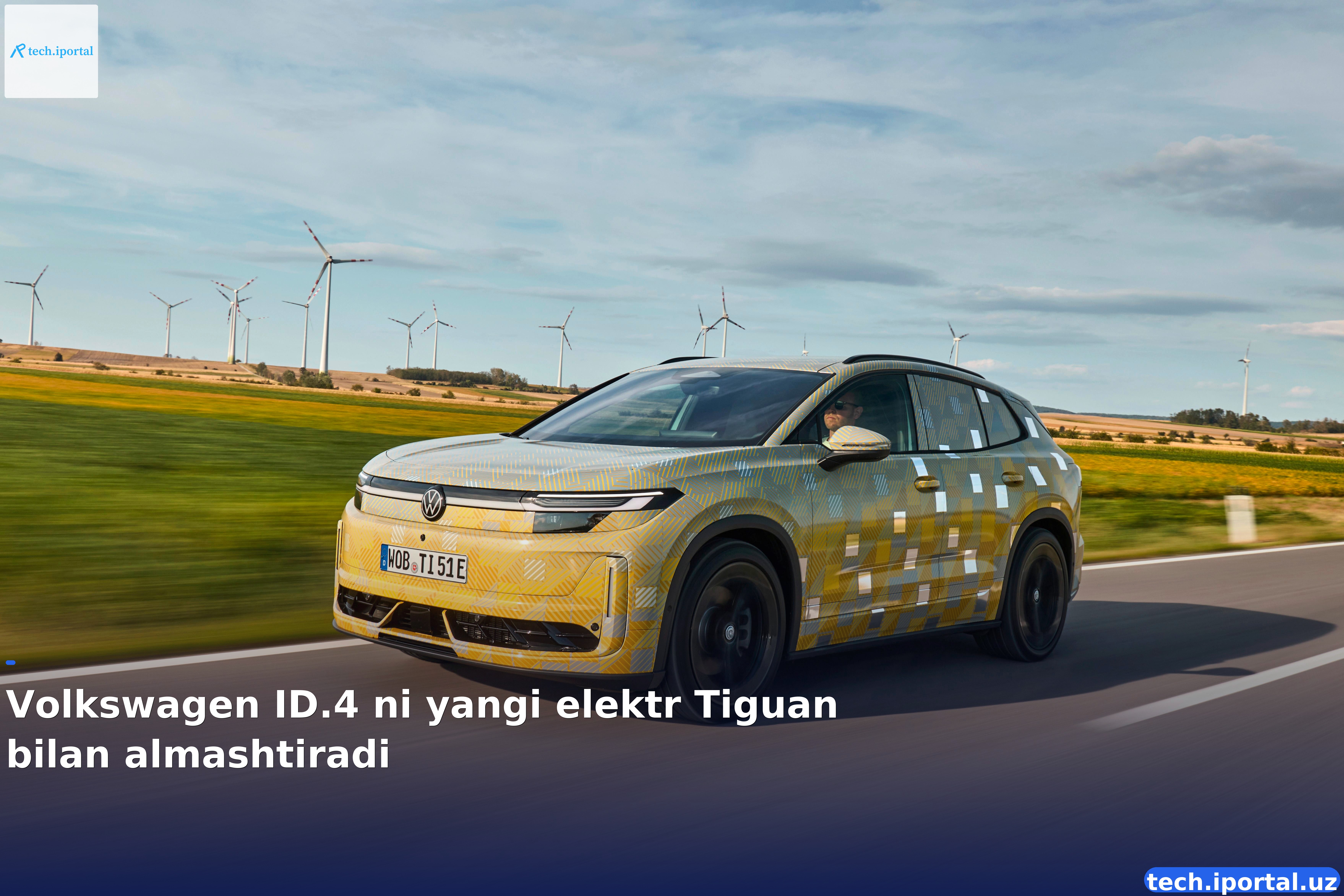 Volkswagen ID.4 ni yangi elektr Tiguan bilan almashtiradi