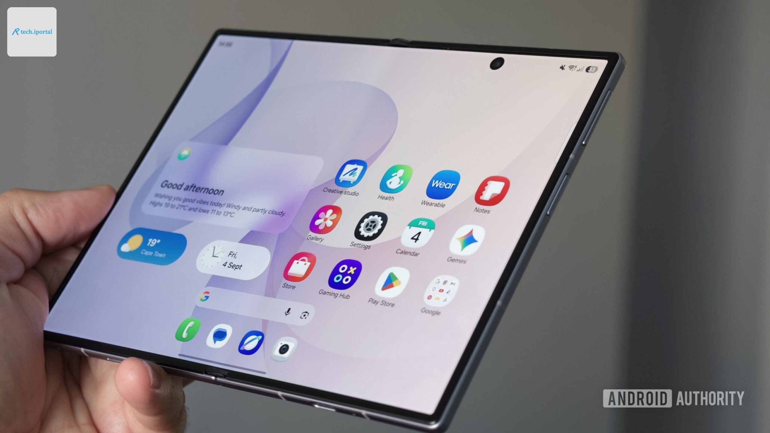 Samsung Galaxy Z Fold 8 showing slight crease