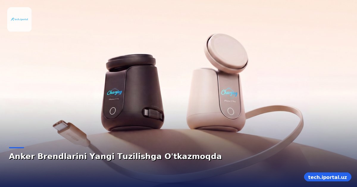 Anker Brendlarini Yangi Tuzilishga O'tkazmoqda