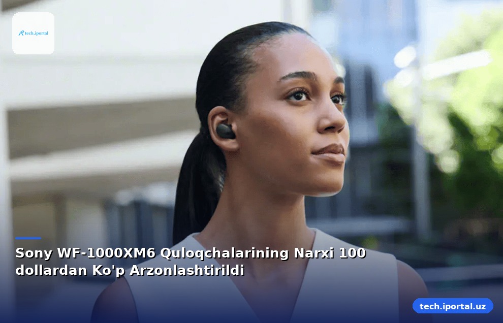 Sony WF-1000XM6 Quloqchalarining Narxi 100 dollardan Ko'p Arzonlashtirildi