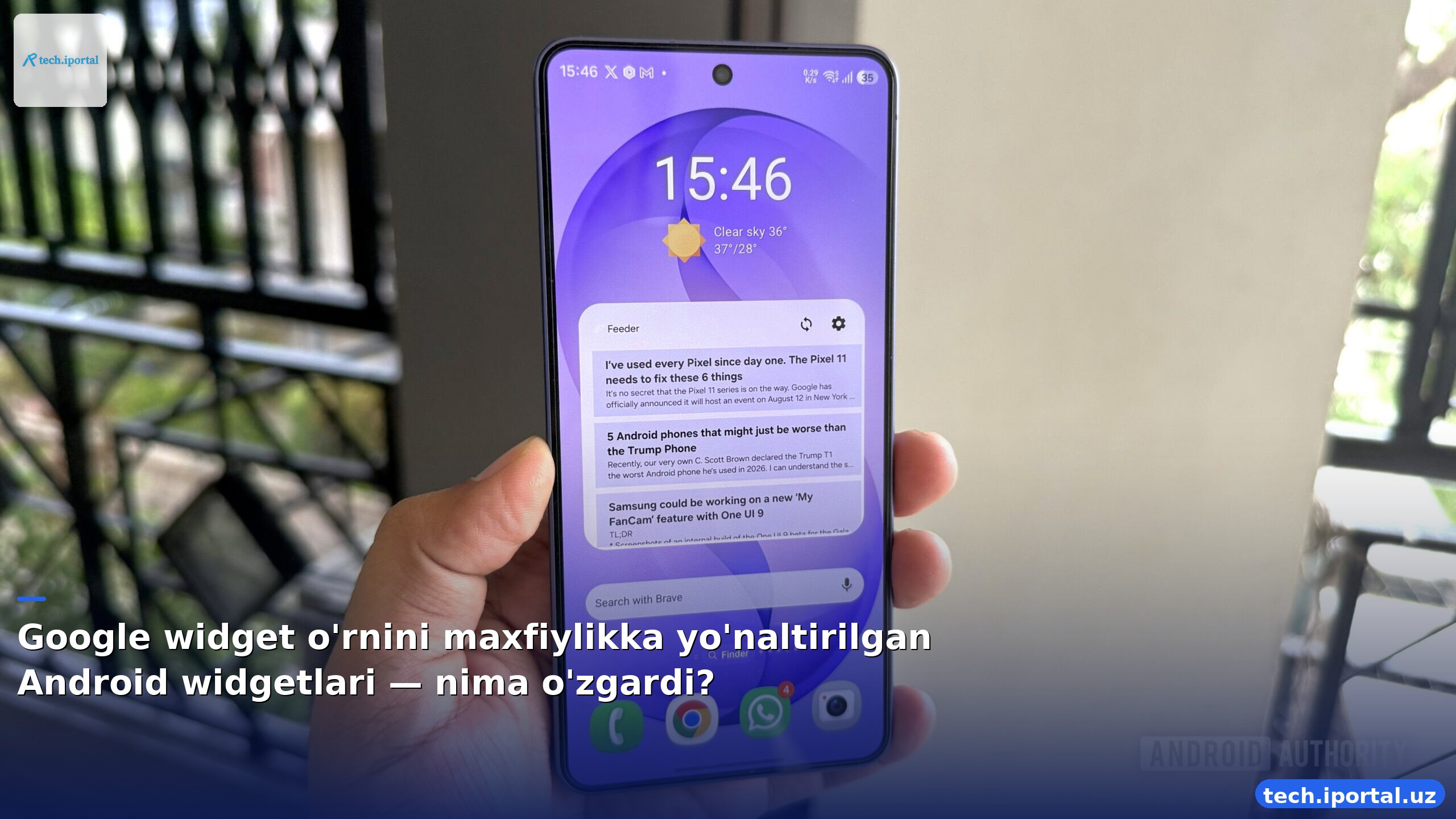 Google widget o'rnini maxfiylikka yo'naltirilgan Android widgetlari — nima o'zgardi?