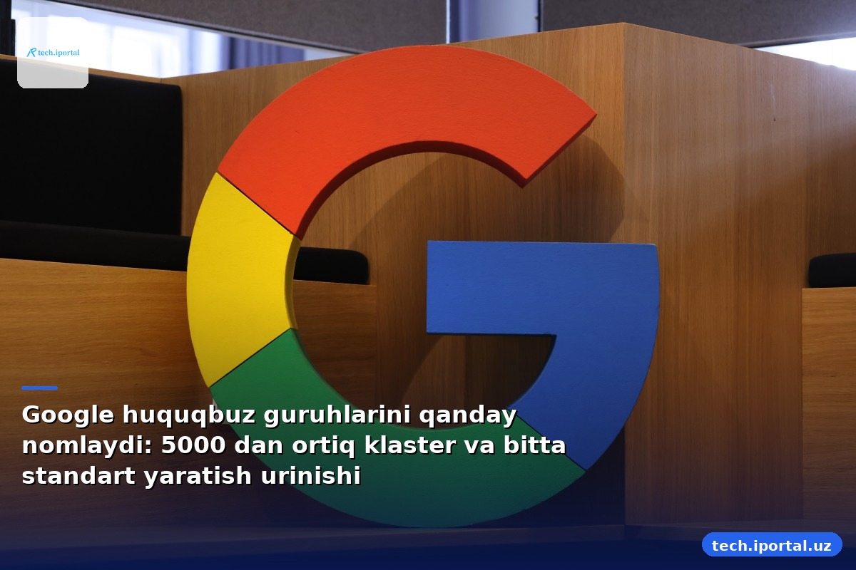 Google huquqbuz guruhlarini qanday nomlaydi: 5000 dan ortiq klaster va bitta standart yaratish urinishi