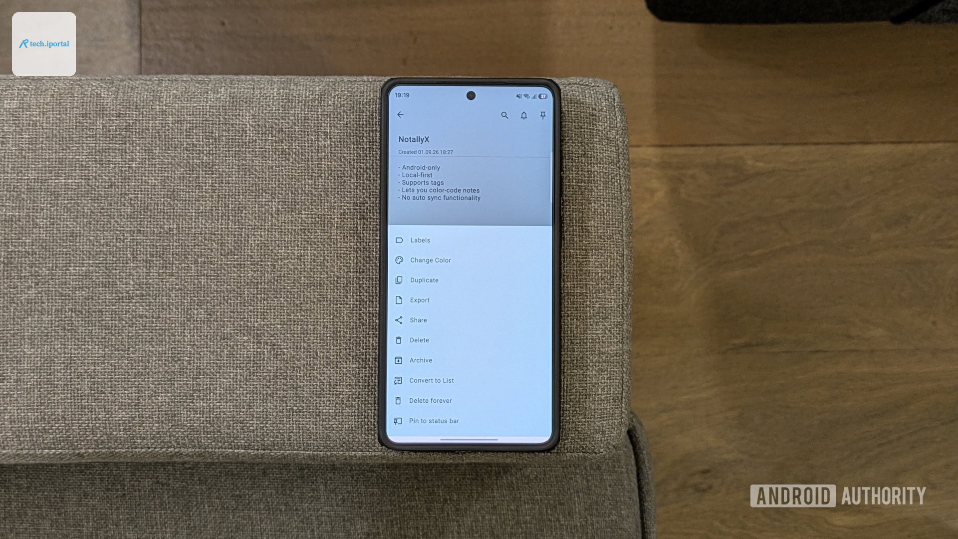 NotallyX Android app.