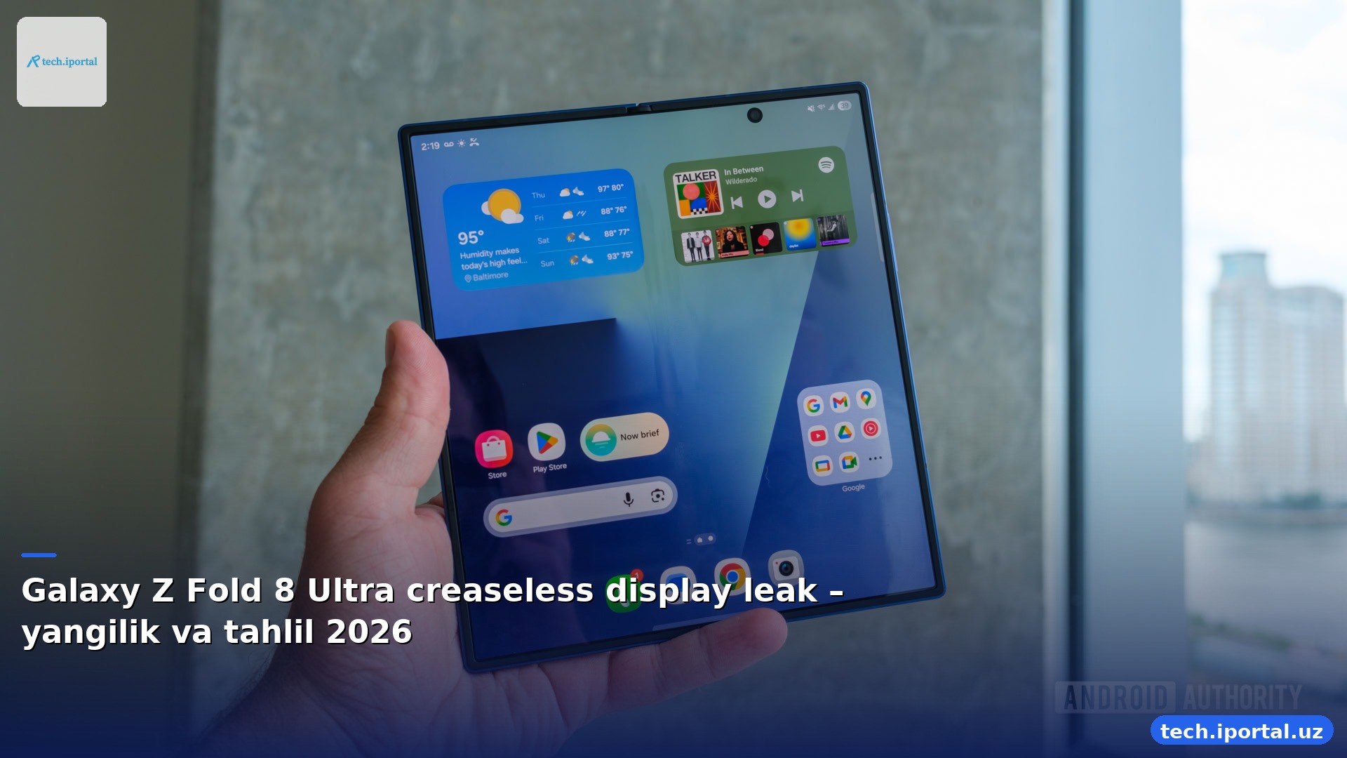 Galaxy Z Fold 8 Ultra creaseless display leak – yangilik va tahlil 2026
