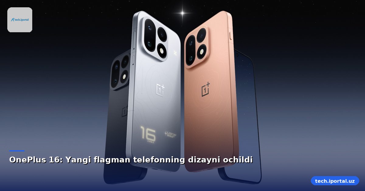 OnePlus 16: Yangi flagman telefonning dizayni ochildi